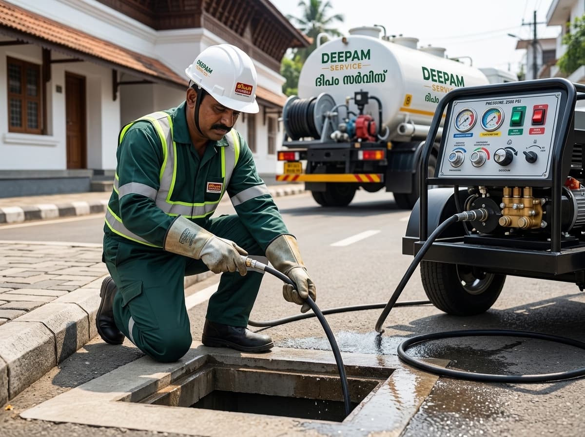 Deepam Cleaning Service hydro jetting drain clearance equipment
